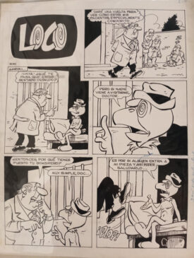 Original interior Revista Condorito, 1995.