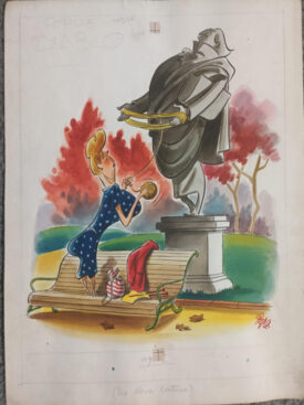 Original Portada "Pobre Diablo", 1950.