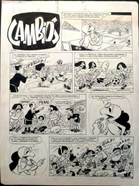 2 Vinetas Originales Condorito, 1980.