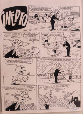 Viñeta Original Condorito, 1989.