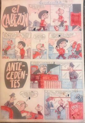 Viñeta Original Condorito, 1984.