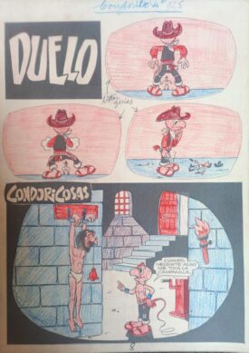 Viñeta Original Condorito, 1985.