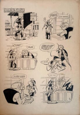 Viñeta Original Condorito #37, 1971.