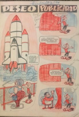 Viñeta Original Condorito #94, 1982.