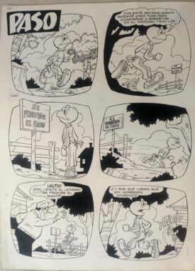Viñeta Original Condorito, 1990.